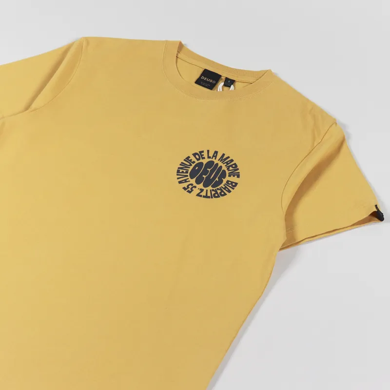 Deus Ex Machina Biarritz Surf T Shirt Honey Gold-3