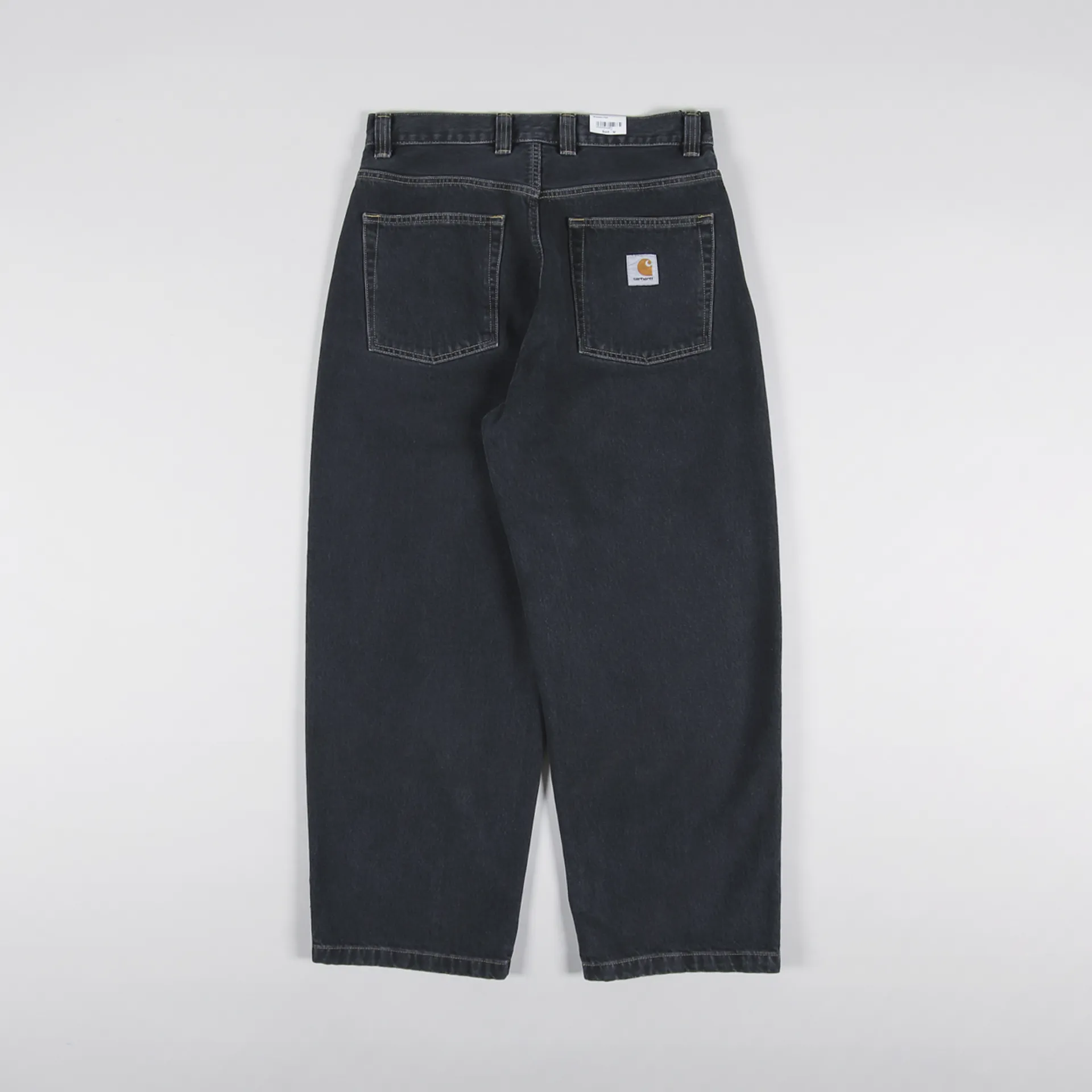 Carhartt WIP Mens Brandon Pants Black Stone Wash Smith Denim