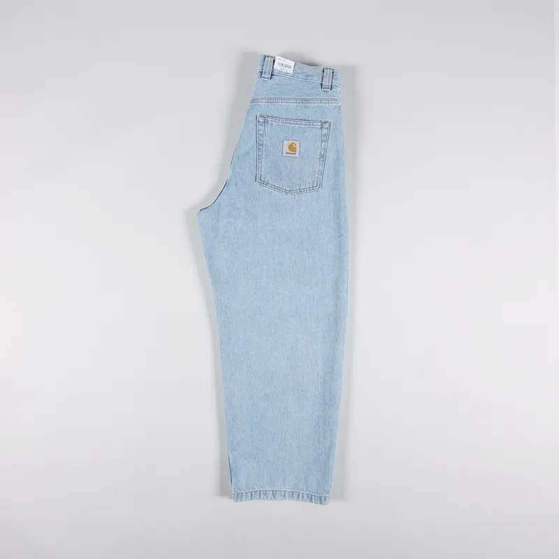 Carhartt WIP Brandon Pant Blue Heavy Stone Bleached Smith Denim-2