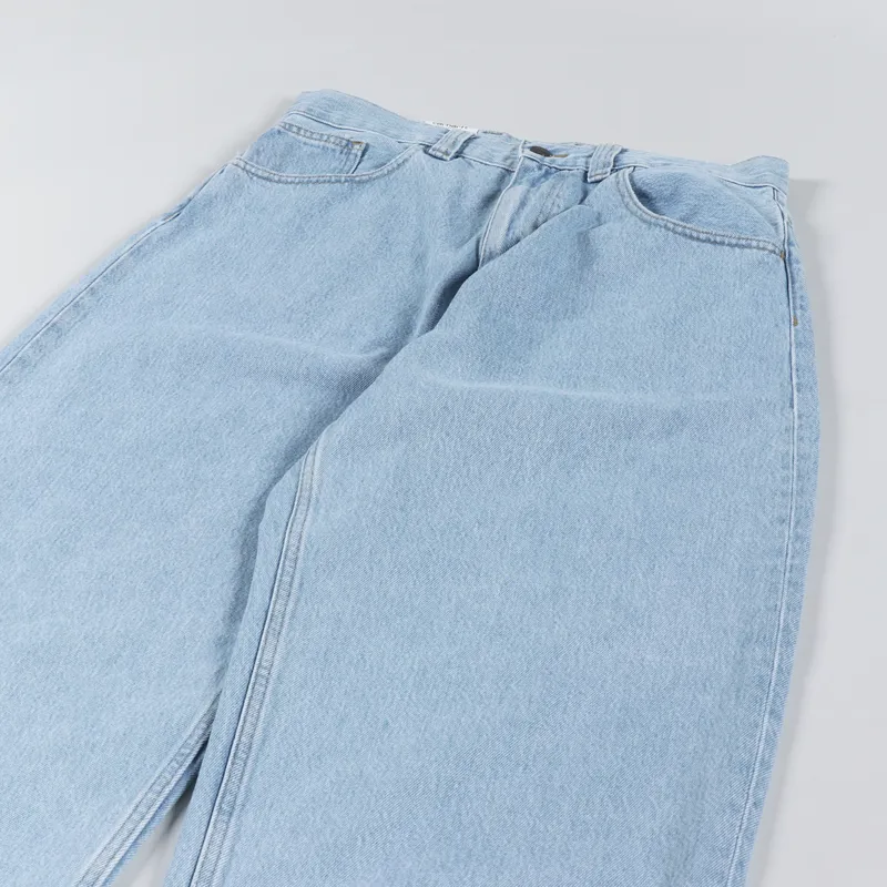 Carhartt WIP Brandon Pant Blue Heavy Stone Bleached Smith Denim-3