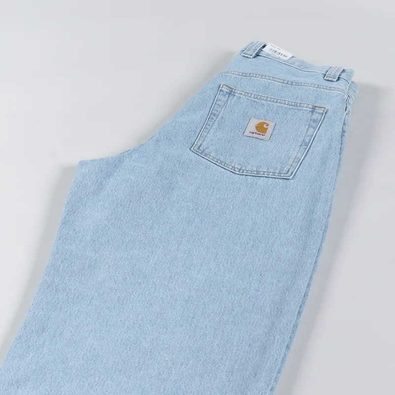 Carhartt WIP Brandon Pant Blue Heavy Stone Bleached Smith Denim-4