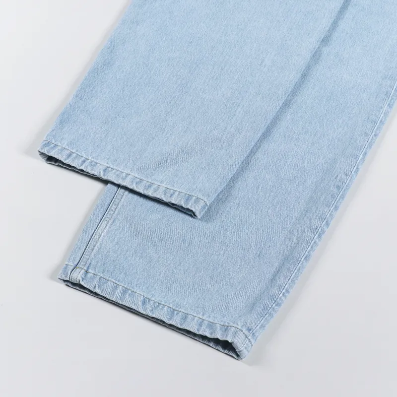 Carhartt WIP Brandon Pant Blue Heavy Stone Bleached Smith Denim-5