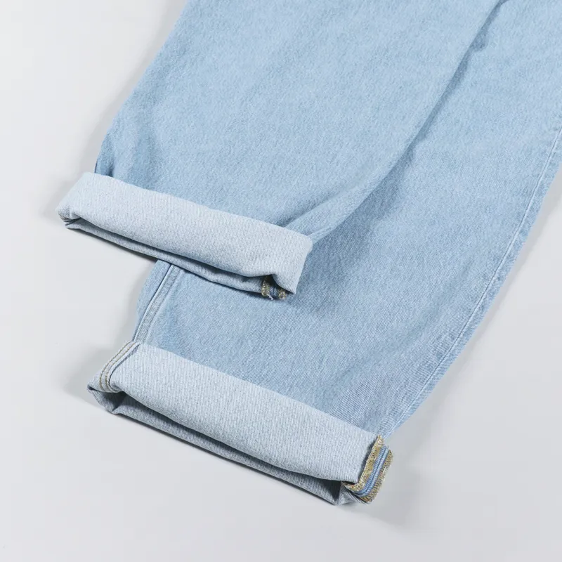 Carhartt WIP Brandon Pant Blue Heavy Stone Bleached Smith Denim-6