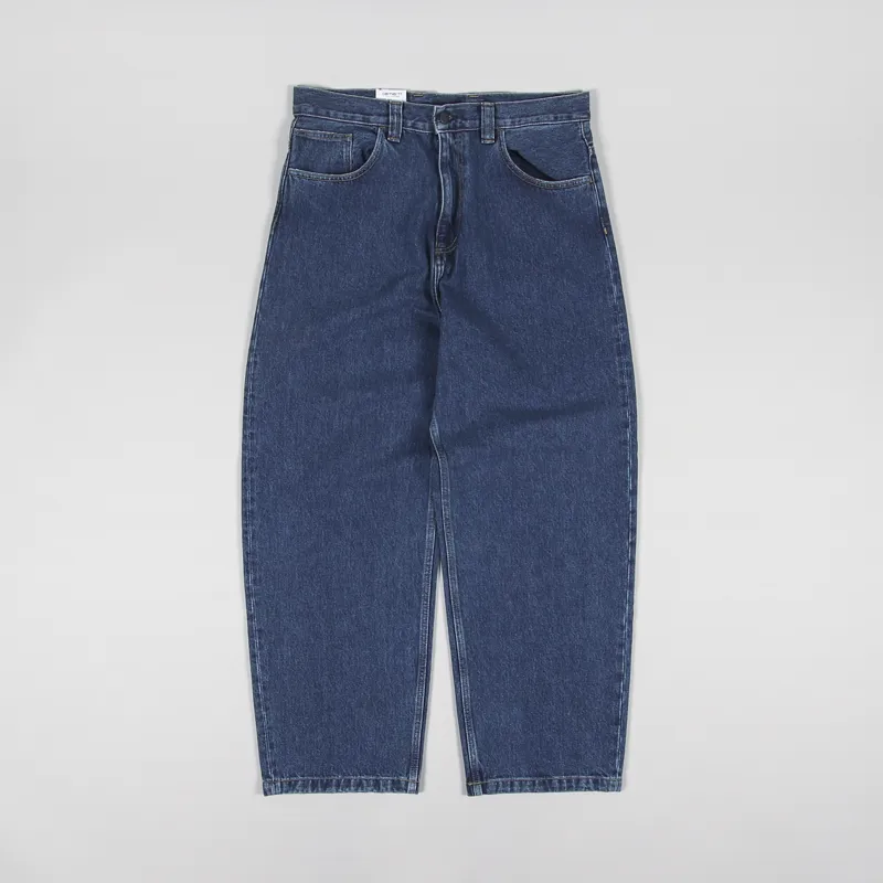 Carhartt WIP Brandon Pant Blue Stone Washed Smith Denim-1