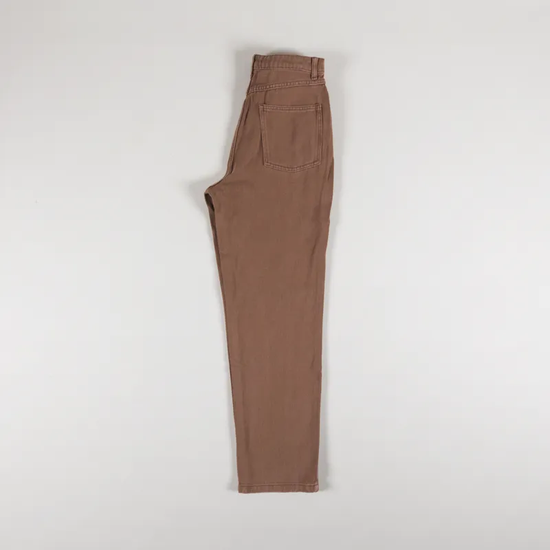 Rhythm Womens Brentwood Straight Leg Jean Brown-2