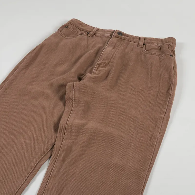 Rhythm Womens Brentwood Straight Leg Jean Brown-6