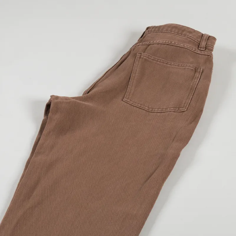 Rhythm Womens Brentwood Straight Leg Jean Brown-3