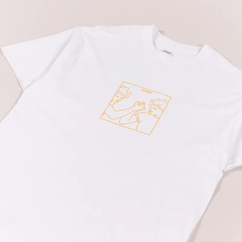 Studio Skateboards Bros T Shirt White-2