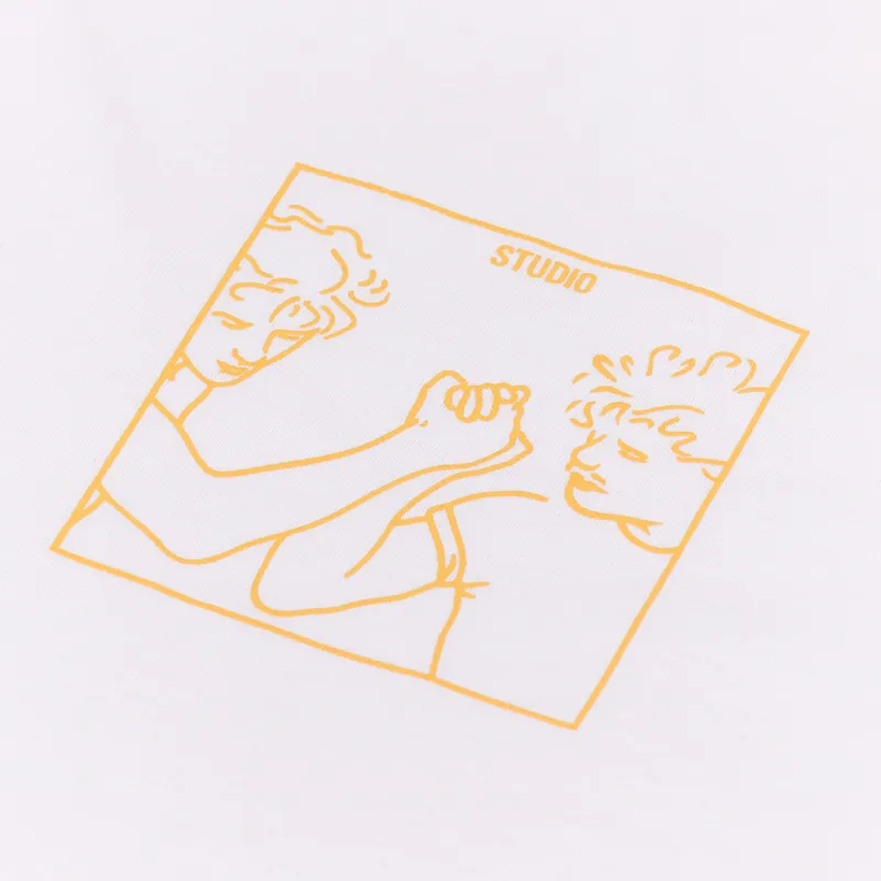 Studio Skateboards Bros T Shirt White-1