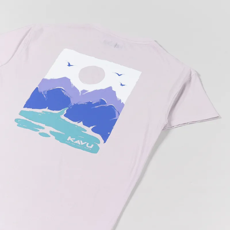 Kavu Brush Stroke T Shirt Purple Mist-2