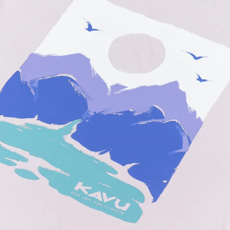 Kavu Brush Stroke T Shirt Purple Mist-4