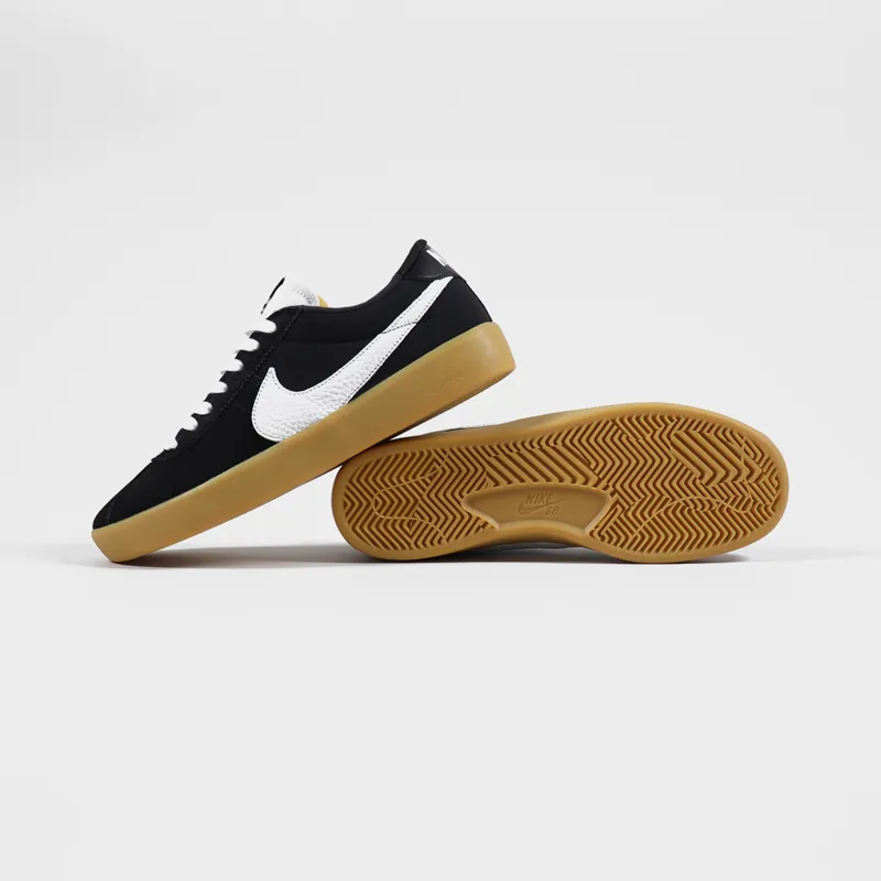 Nike SB Bruin React Shoes Black White Gum-1