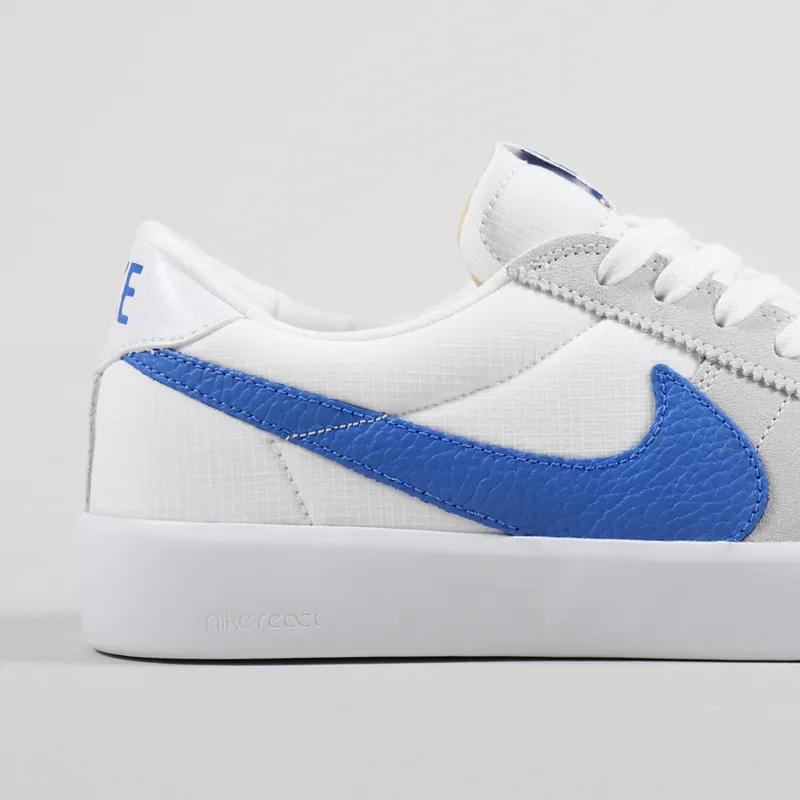 Nike SB Bruin React Shoes Summit White Signal Blue-5