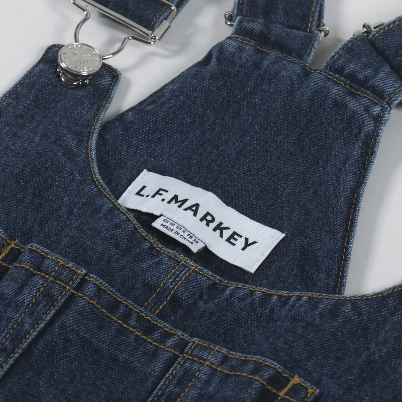 L.F.Markey Womens Bryson Dungarees Indigo-5
