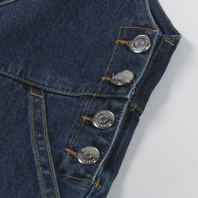 L.F.Markey Womens Bryson Dungarees Indigo-4