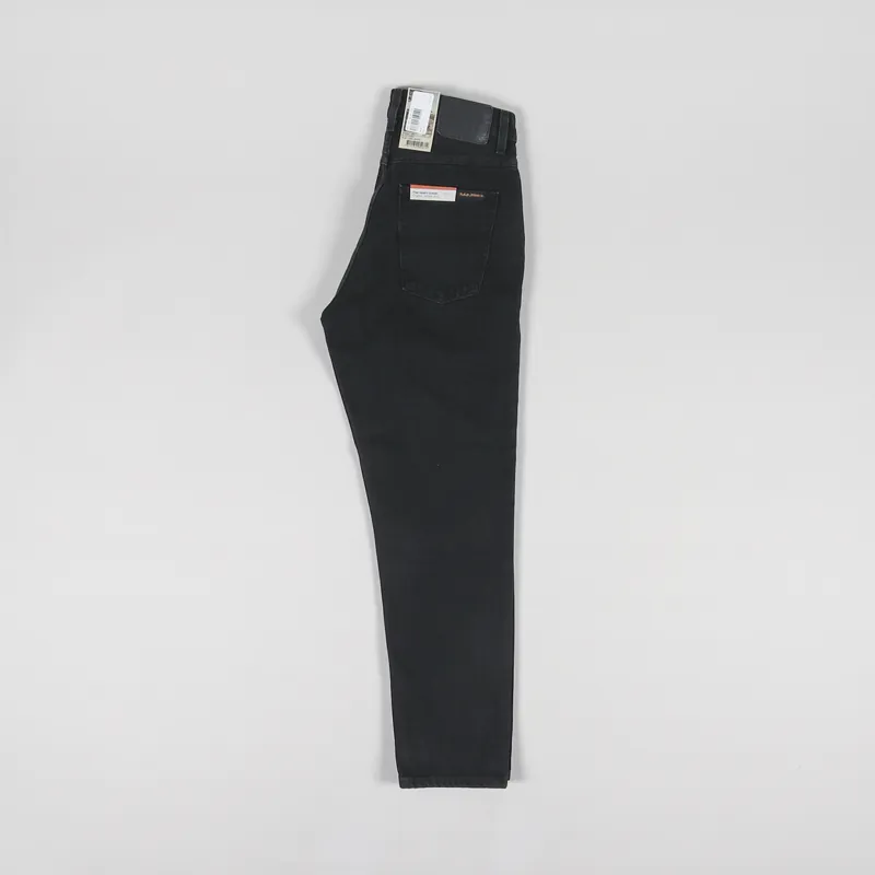 Nudie Jeans Womens Breezy Britt Black Worn-4