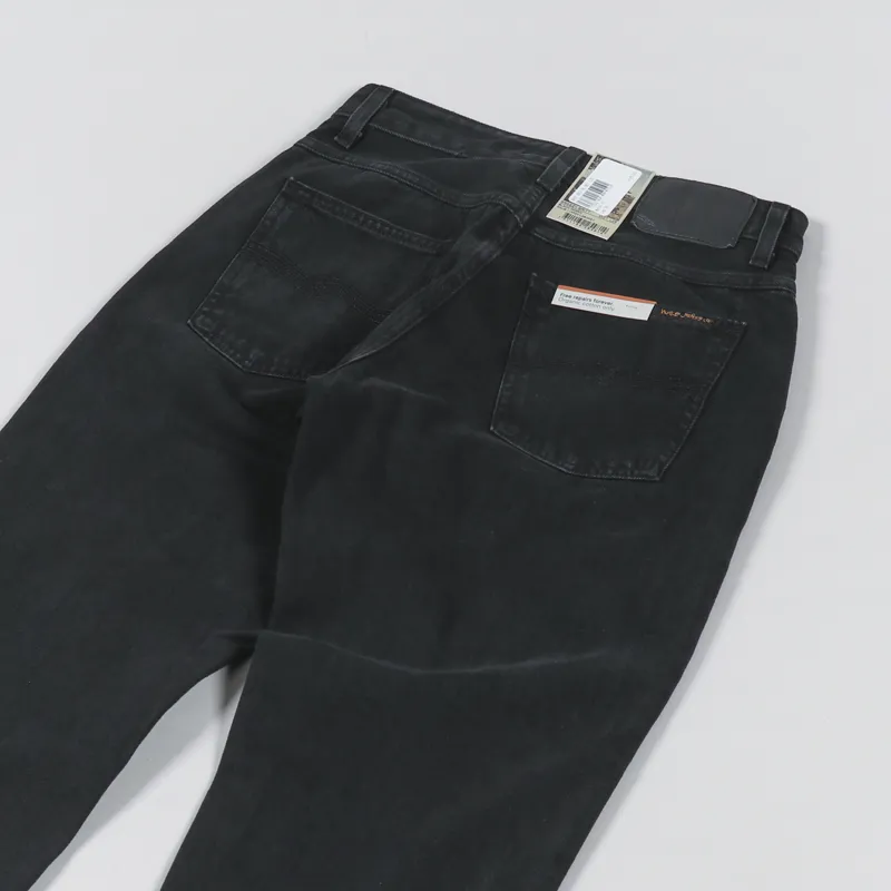Nudie Jeans Womens Breezy Britt Black Worn-9