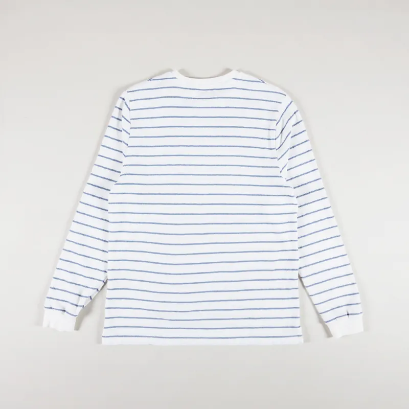 Unfeigned Basic Long Sleeve T Shirt Terry Marine Stripes-1