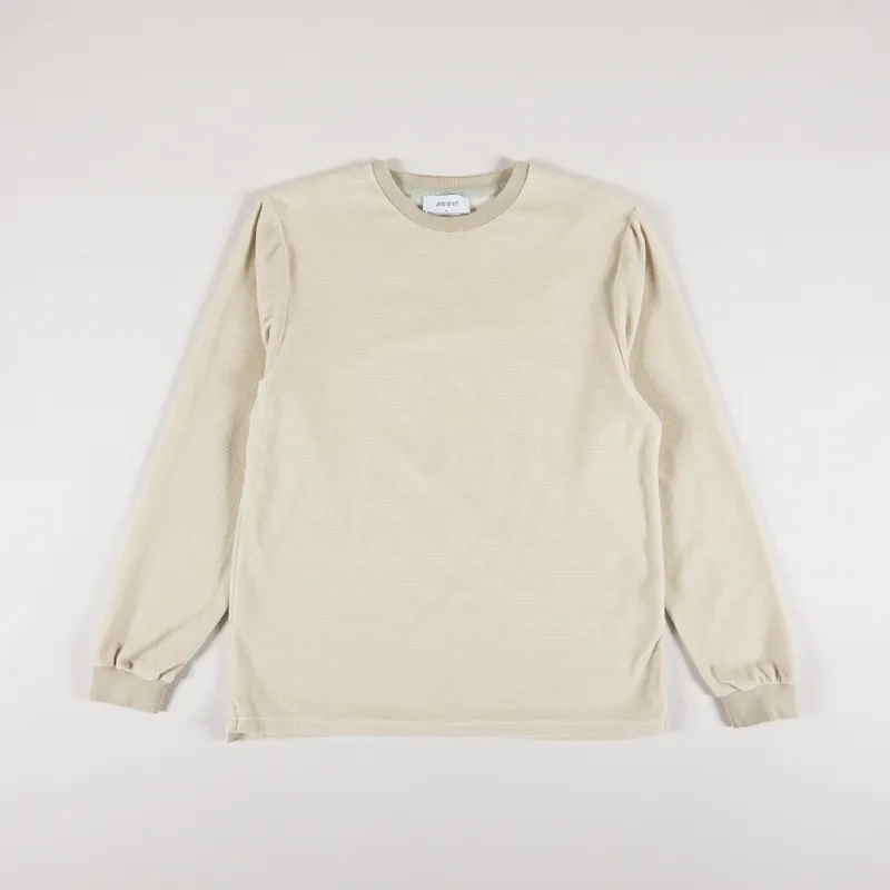 Unfeigned Basic Long Sleeve T Shirt Velour Tidal Foam