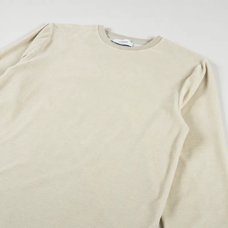 Unfeigned Basic Long Sleeve T Shirt Velour Tidal Foam-2