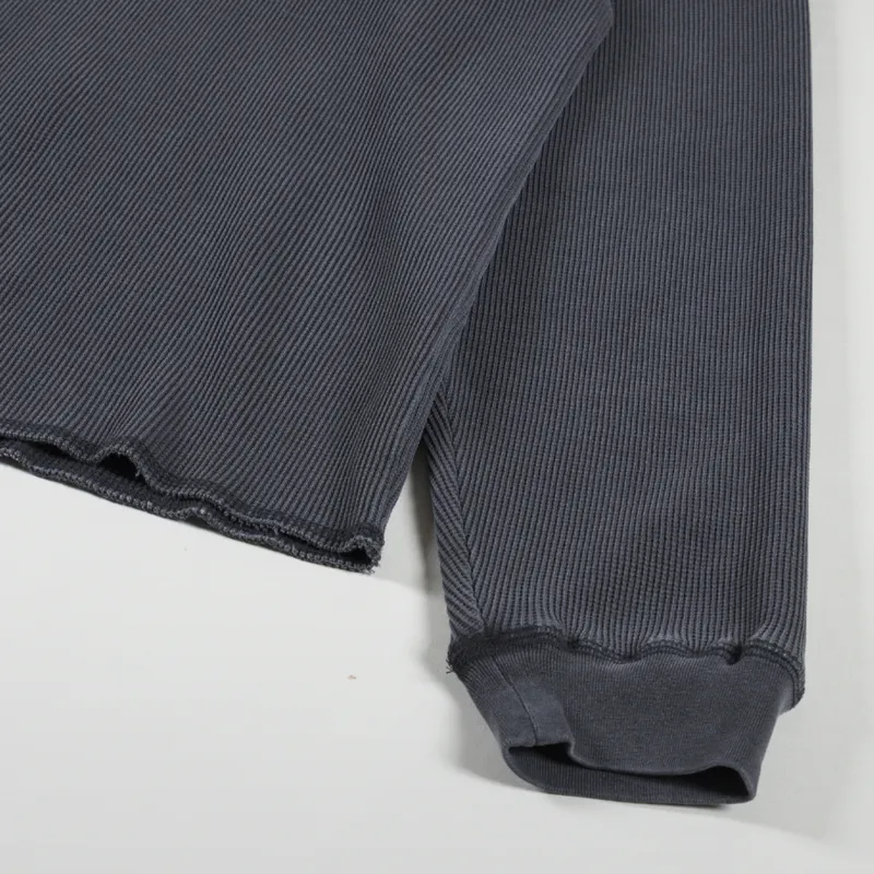 Stussy Long Sleeve Thermal T Shirt Washed Black-5