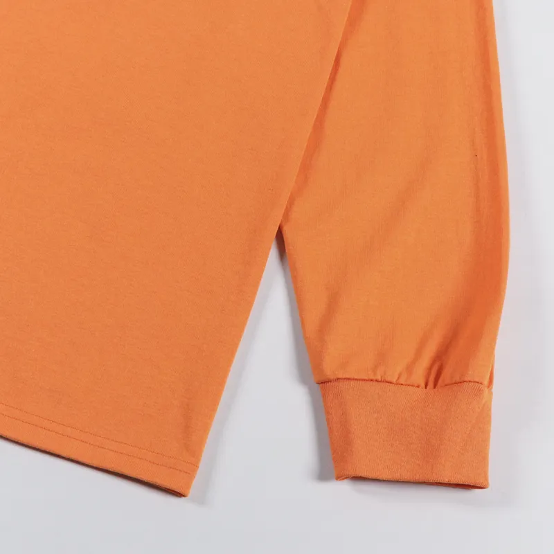 Stussy Basic Long Sleeve T Shirt Coral-6