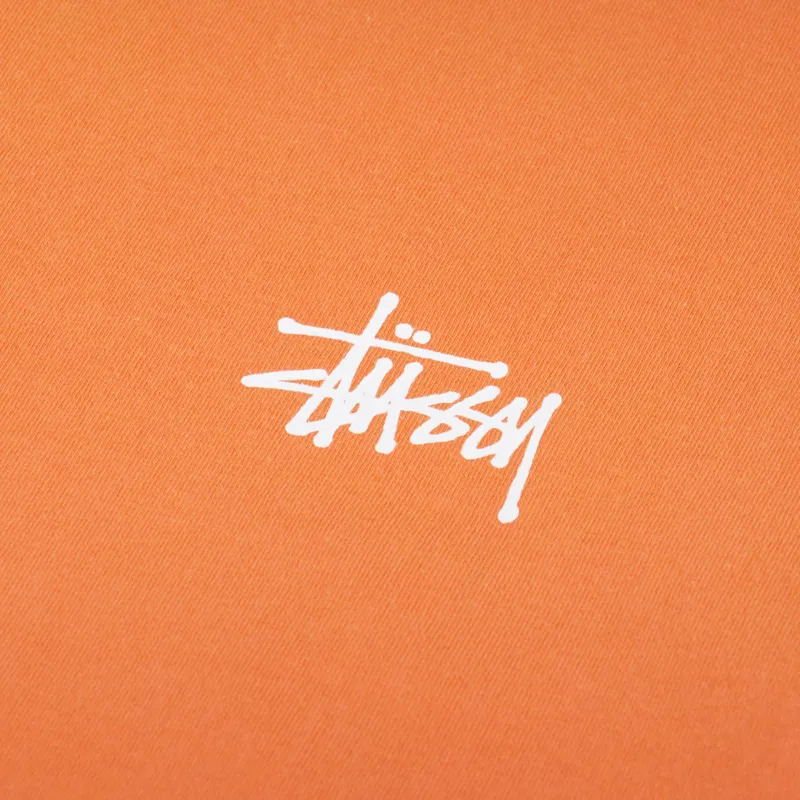Stussy Basic T Shirt Coral-5