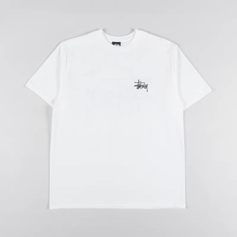 Stussy Basic T Shirt White-1