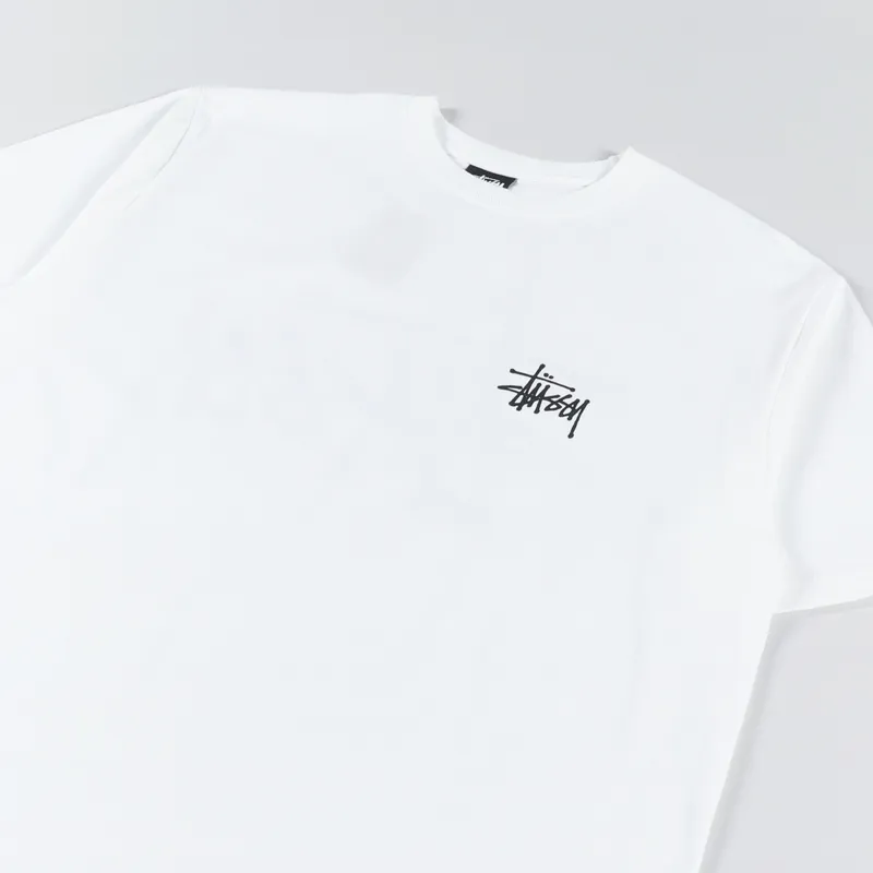 Stussy Basic T Shirt White-3
