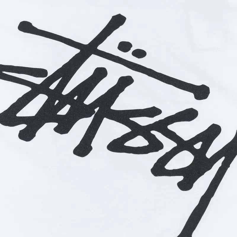 Stussy Basic T Shirt White-4