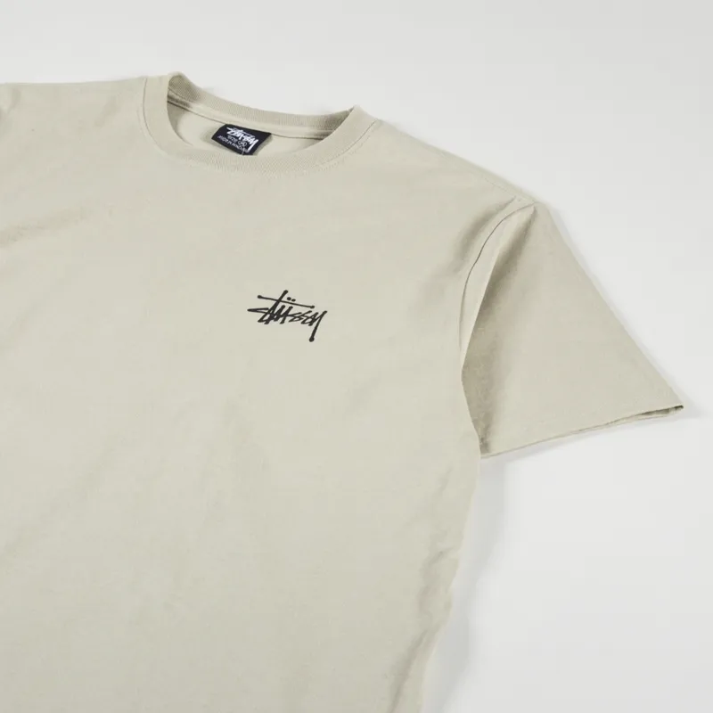 Stussy Basic T Shirt Khaki-3