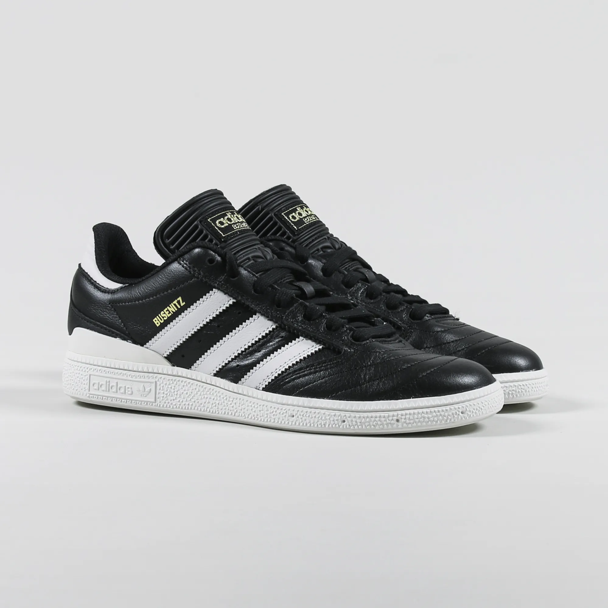 Adidas Skateboarding Leather Busenitz Pro Shoes Black Grey Gold Adidas Skateboarding Leather Busenitz Pro Shoes Black Grey Gold