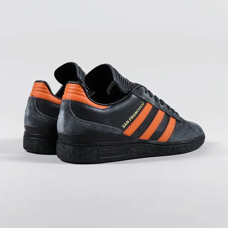 Adidas Skateboarding Busenitz Pro Shoes Carbon Orange Black-3