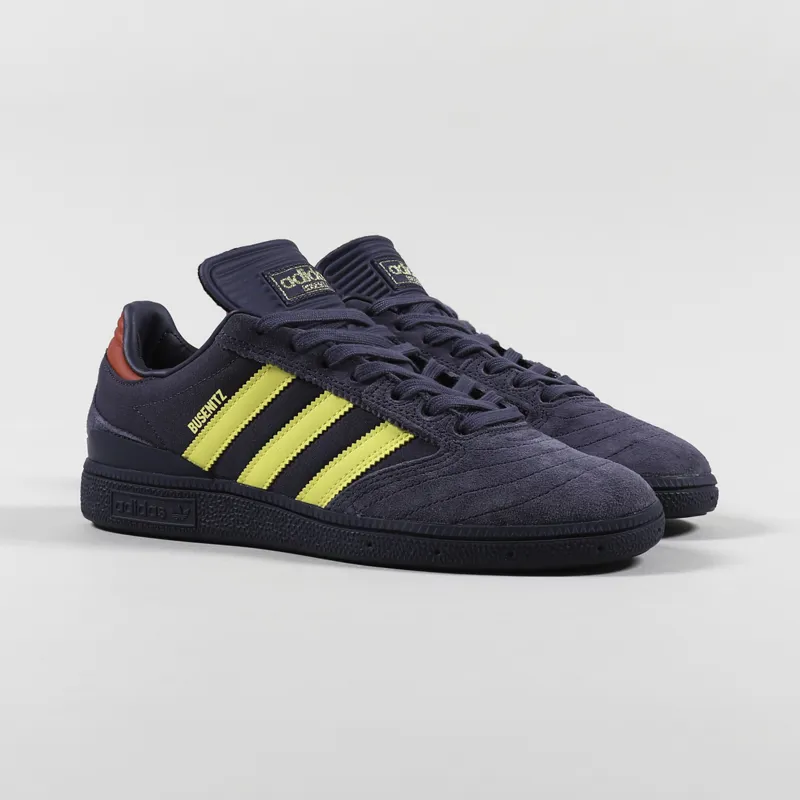 Adidas Skateboarding Busenitz Pro Shoes Navy Yellow Scarlet