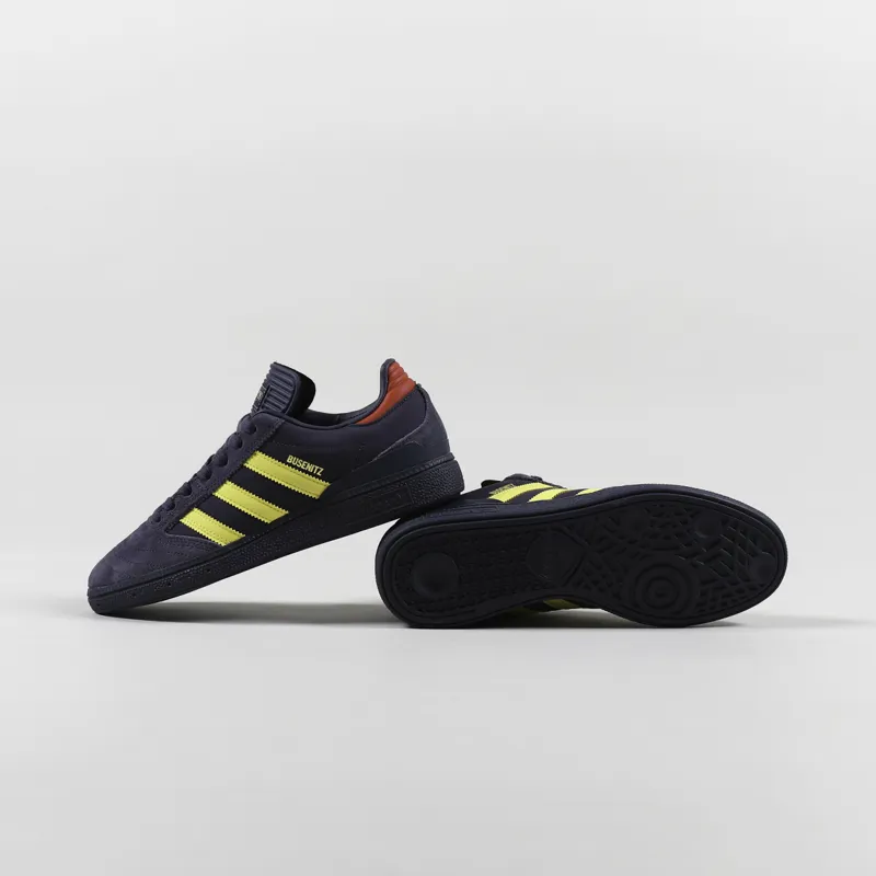 Adidas Skateboarding Busenitz Pro Shoes Navy Yellow Scarlet-2