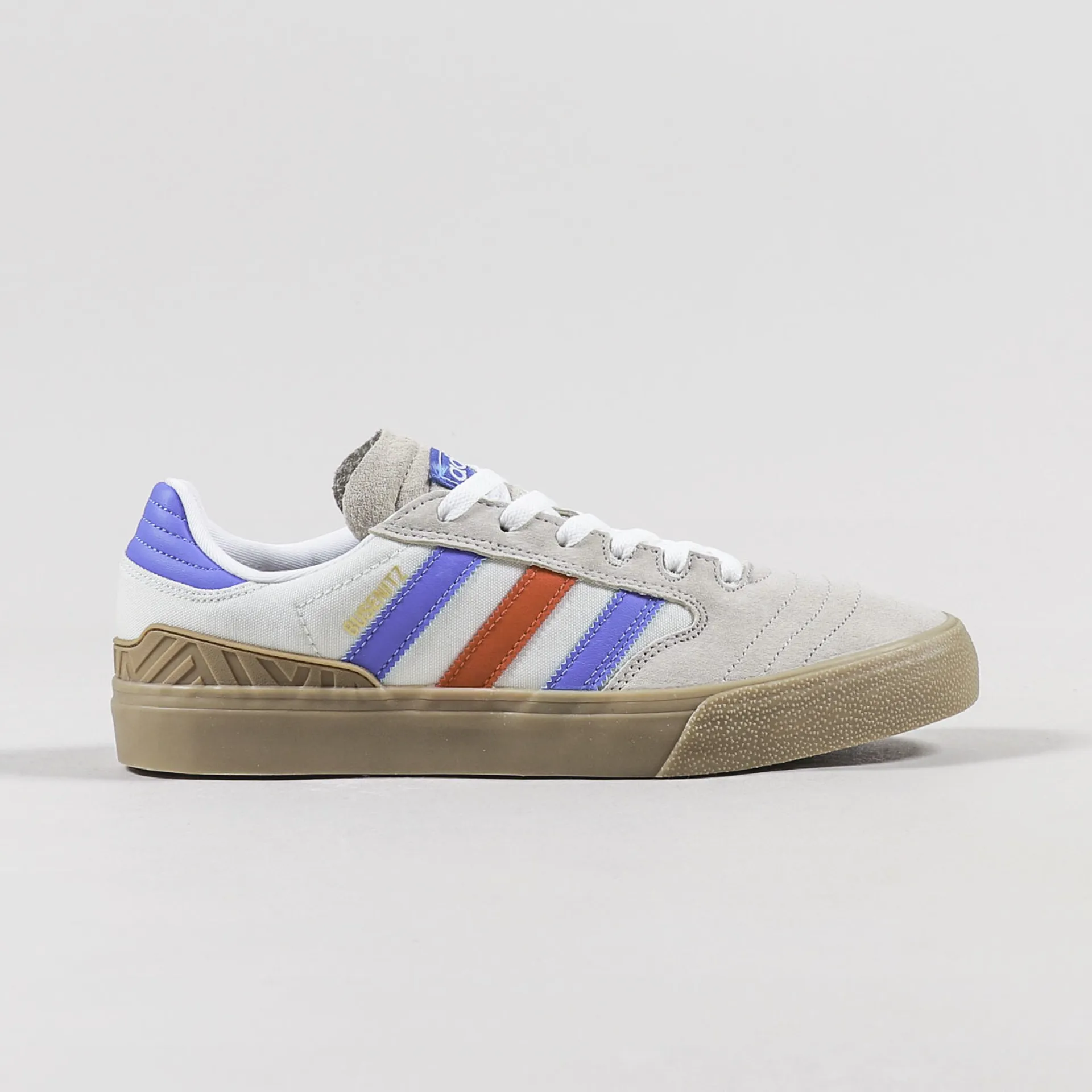 Adidas Skateboarding Mens Busenitz Vulc II Shoes Brown Blue Gum