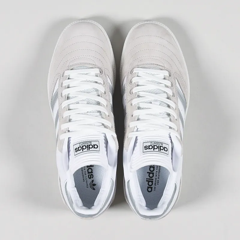 Adidas Skateboarding Busenitz Pro Shoes White Silver-1