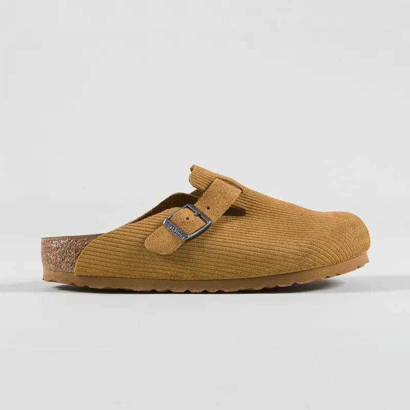 Birkenstock Womens Boston BS Sandals Corduroy Cork Brown-4
