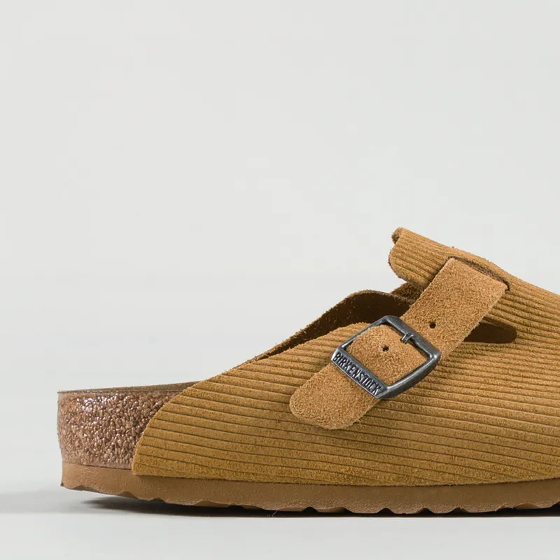 Birkenstock Womens Boston BS Sandals Corduroy Cork Brown-5