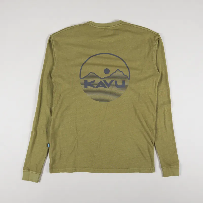 Kavu Busy Livin Long Sleeve T Shirt Green Moss