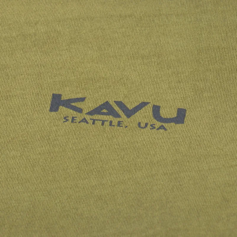 Kavu Busy Livin Long Sleeve T Shirt Green Moss-6