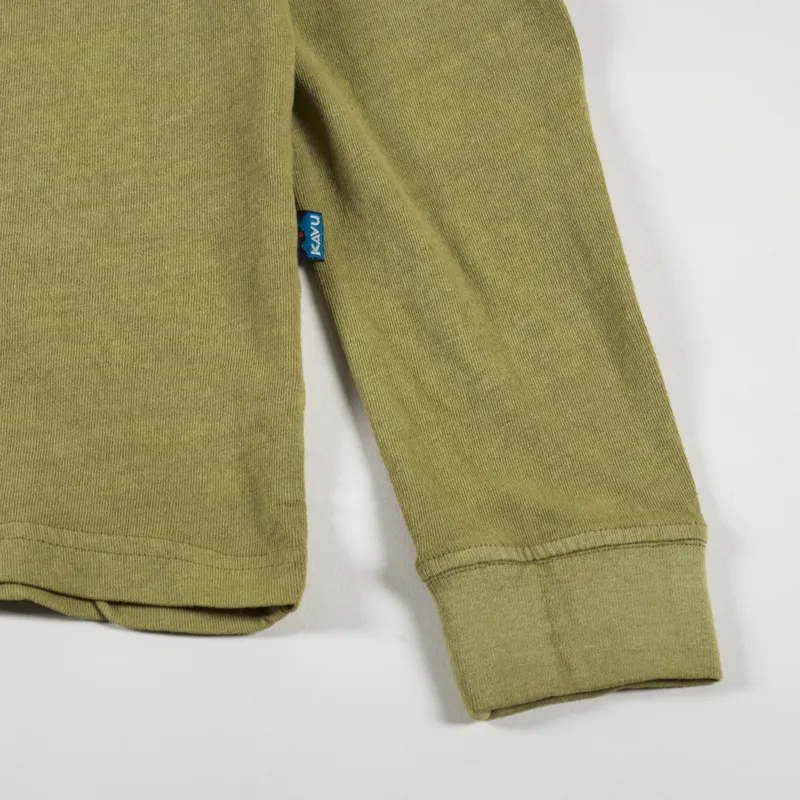 Kavu Busy Livin Long Sleeve T Shirt Green Moss-7