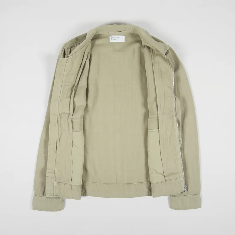 Universal Works Battleman Jacket Sand Coca Canvas-1