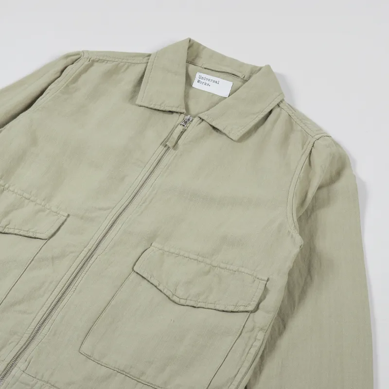 Universal Works Battleman Jacket Sand Coca Canvas-3