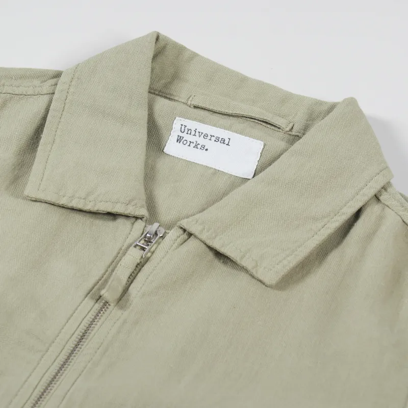 Universal Works Battleman Jacket Sand Coca Canvas-4