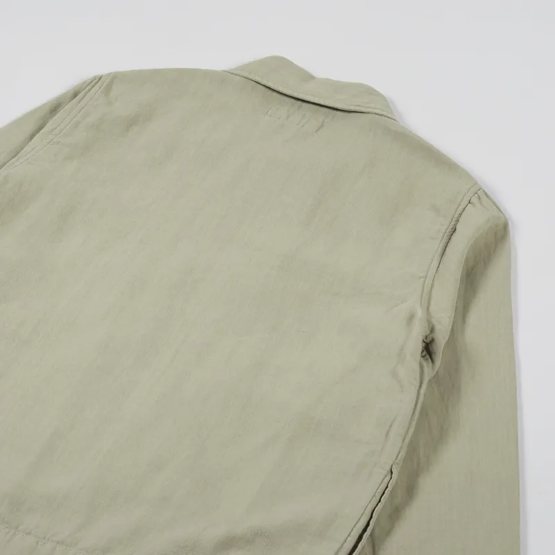 Universal Works Battleman Jacket Sand Coca Canvas-7