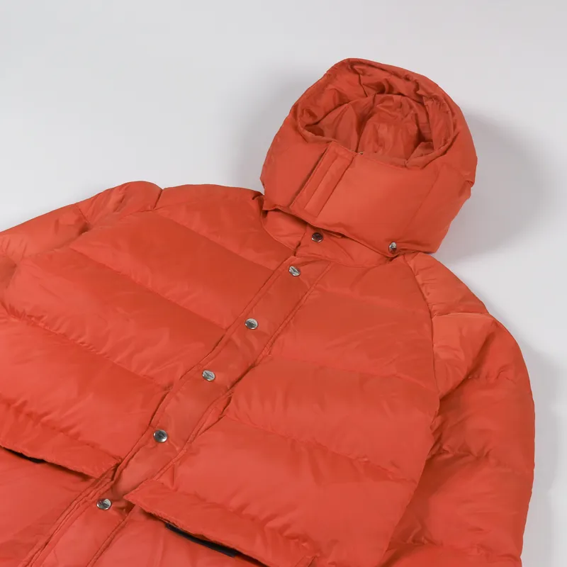 Battenwear Mens Insulated Batten-Down Parka V2 Orange Jacket