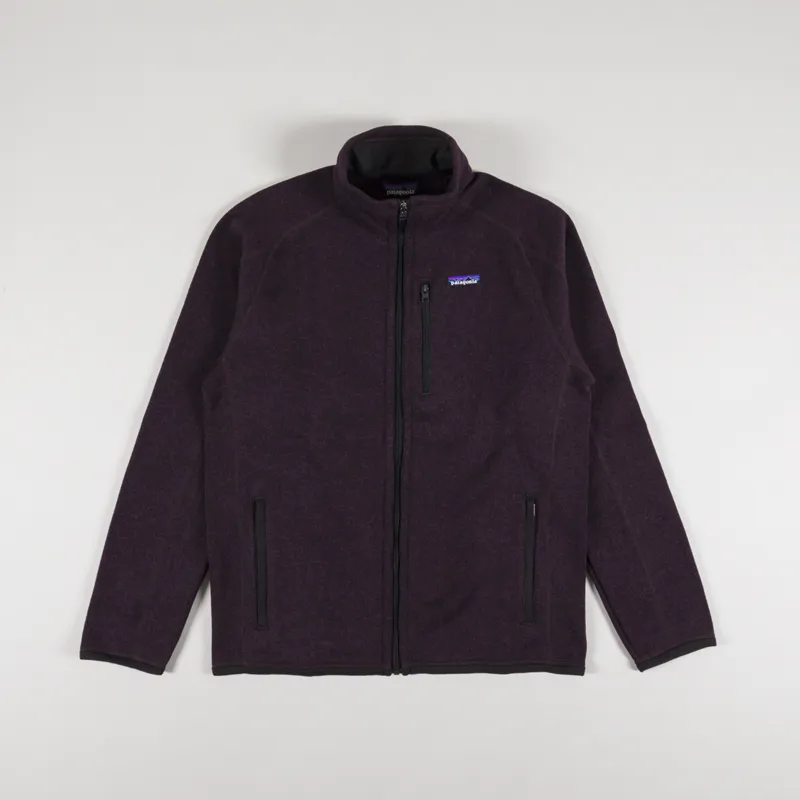 Patagonia Mens Better Sweater Jacket Obsidian Plum Fleece