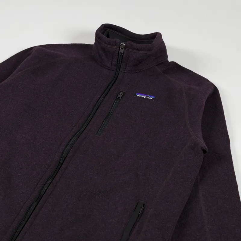 Patagonia Mens Better Sweater Jacket Obsidian Plum Fleece