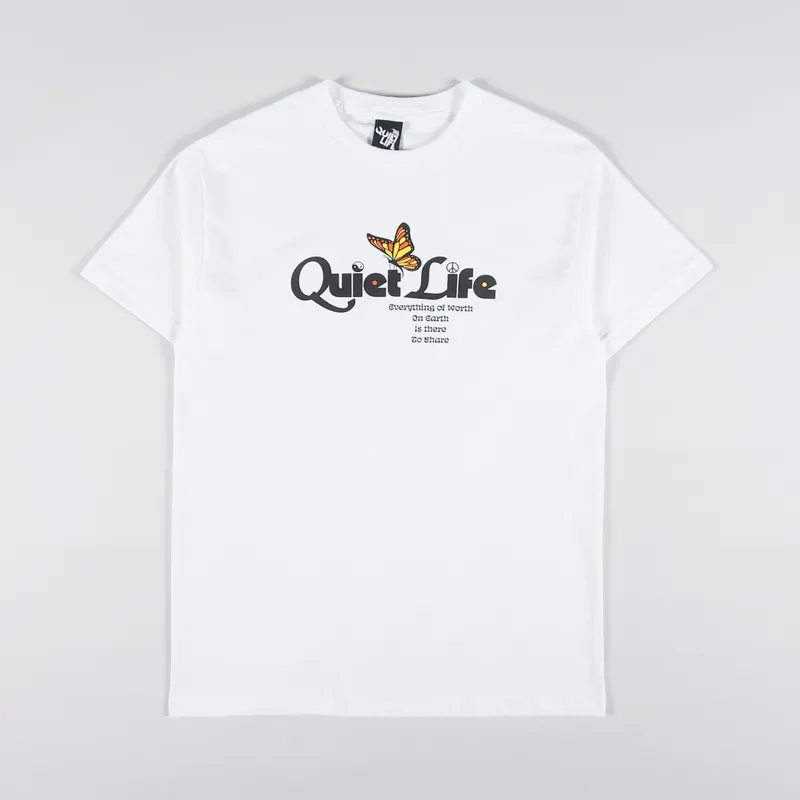The Quiet Life Butterfly T Shirt White
